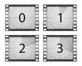 Movie countdown film. Royalty Free Stock Photo